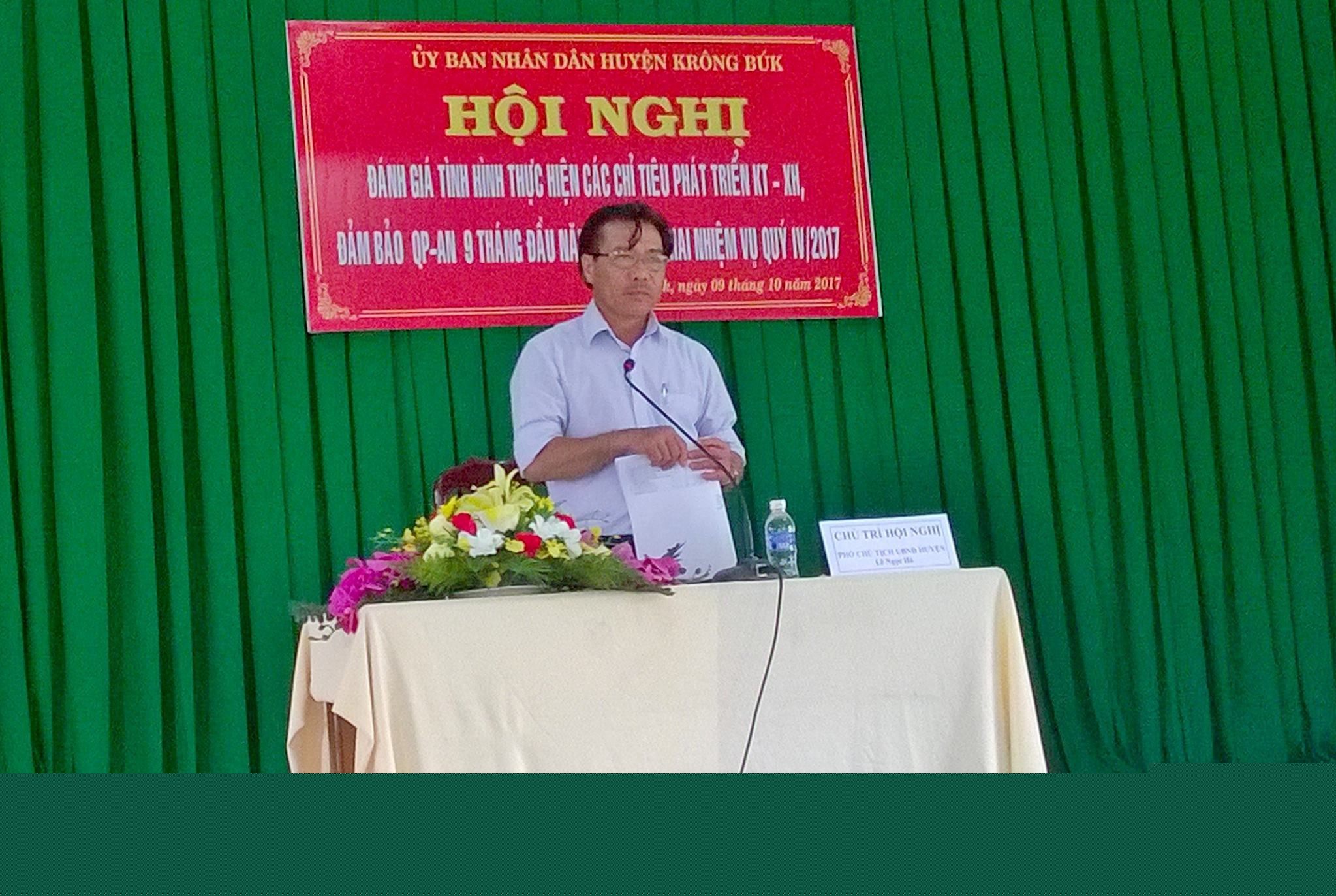 Hội nghị sơ kết 9 tháng đầu năm, triển khai nhiệm vụ 3 tháng cuối năm 2017