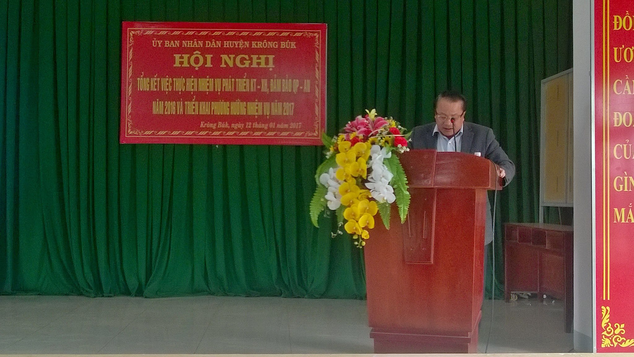 UBND huyện Krông Búk tổng kết thực hiện nhiệm năm 2016, phương hướng, nhiệm vụ năm 2017