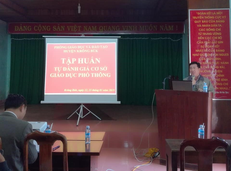 Tập huấn kiểm định chất lượng giáo dục phổ thông năm học 2018 - 2019