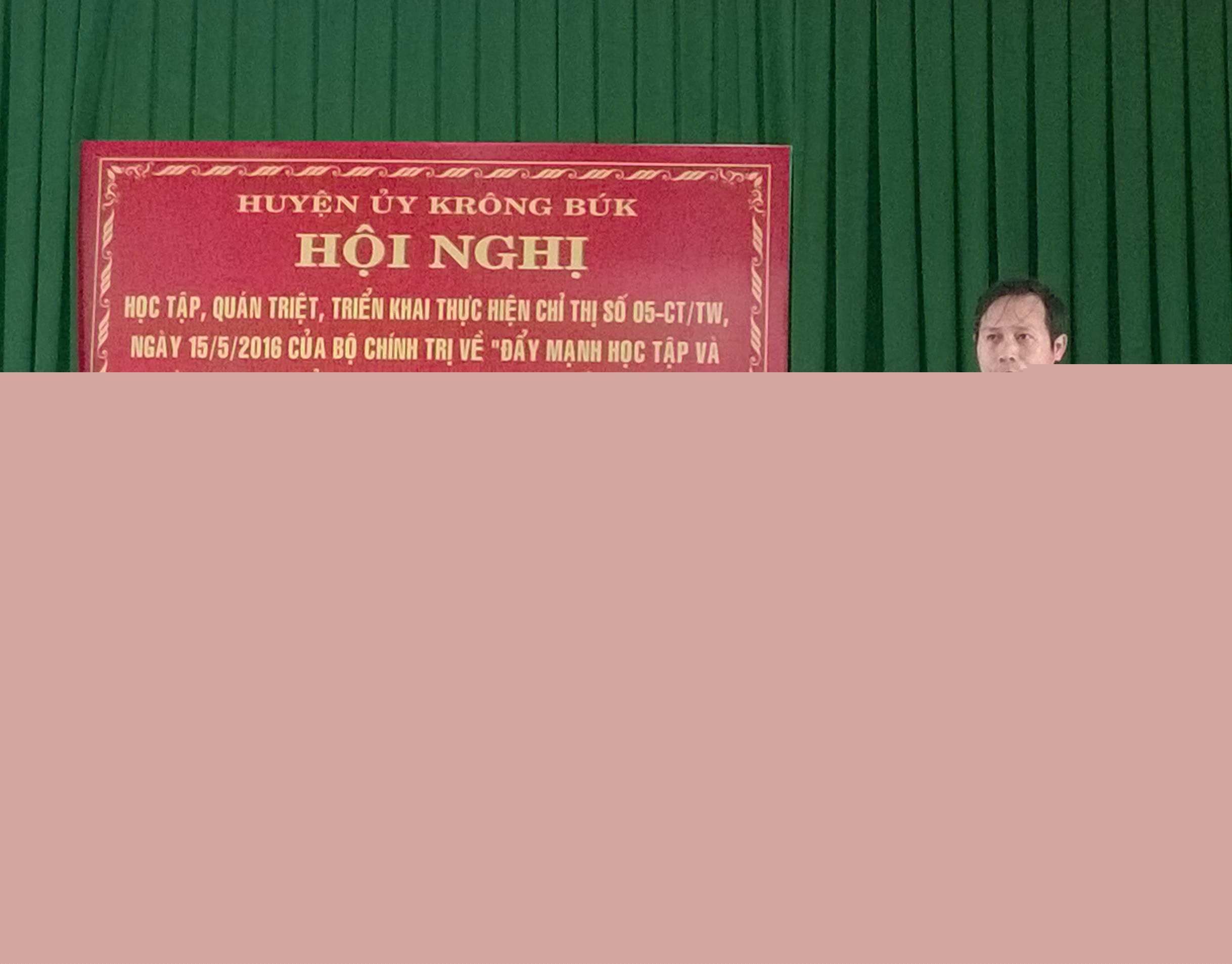 Hội nghị học tập, quán triệt Chỉ thị số 05-CT/TW về “Đẩy mạnh học tập và làm theo tư tưởng, đạo đức, phong cách Hồ Chí Minh”