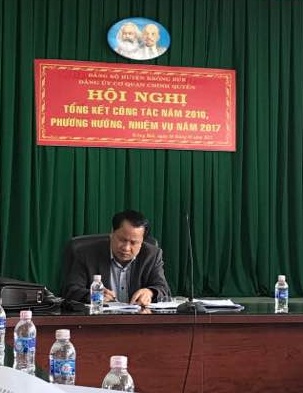 Đảng ủy Cơ quan Chính quyền tổng kết công tác xây dựng đảng năm 2016.