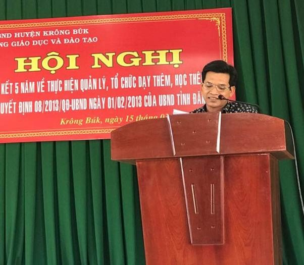 Hội nghị sơ kết 5 năm về thực hiện quản lý, tổ chức dạy thêm, học thêm theo