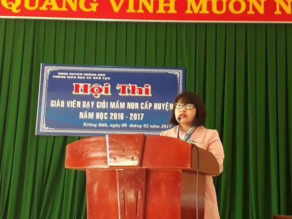Khai mạc Hội thi "Giáo viên dạy giỏi" mầm non huyện Krông Búk năm học 2016-2017