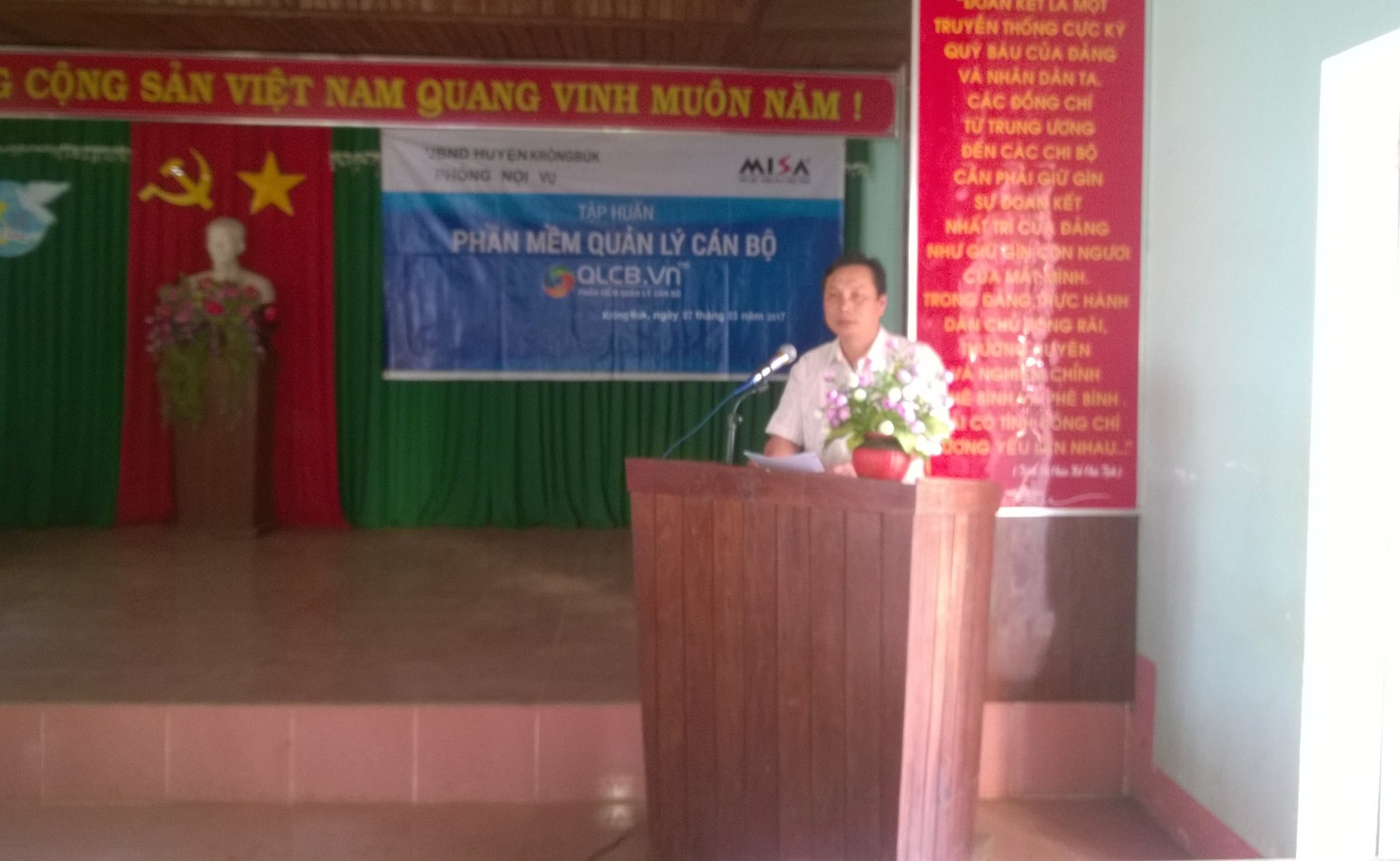 Tập huấn sử dụng phần mềm quản lý cán bộ, công chức, viên chức