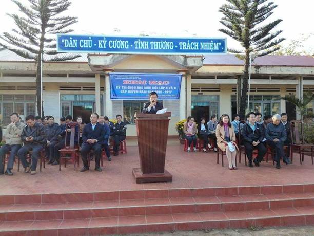 Khai mạc kỳ thi học sinh giỏi lớp 8, 9 cấp huyện năm học 2016-2017
