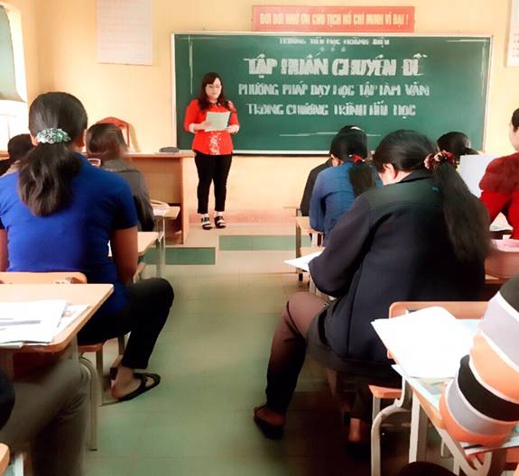 Trường Tiểu học Hoàng Diệu tổ chức buổi chuyên đề “Bồi dưỡng Phương pháp dạy học Tập làm văn trong chương trình tiểu học”