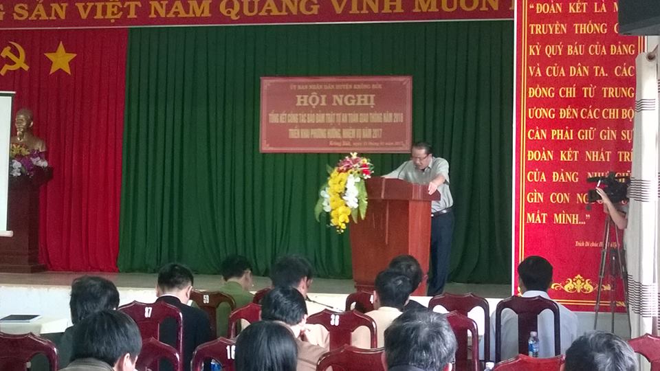 Tổng kết công tác bảo đảm trật tự, an toàn giao thông năm 2016