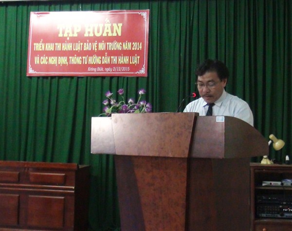 Hội nghị tập huấn Luật bảo vệ môi trường năm 2014