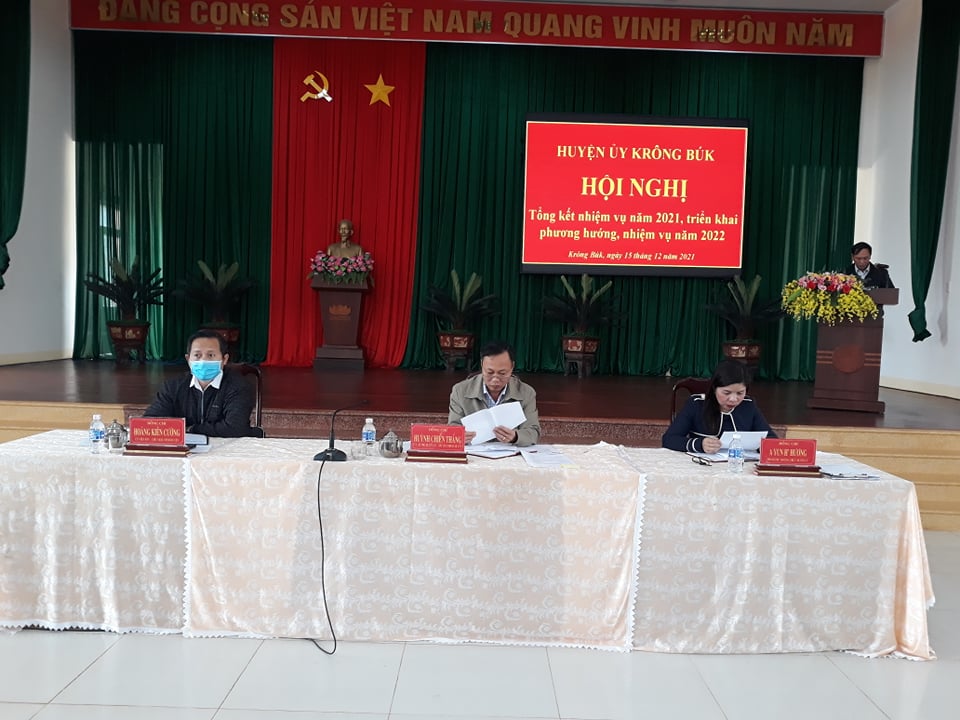 Đảng bộ huyện Krông Búk tổ chức Hội nghị Ban chấp hành và hội nghị Ban chấp hành mở rộng lần thứ 7