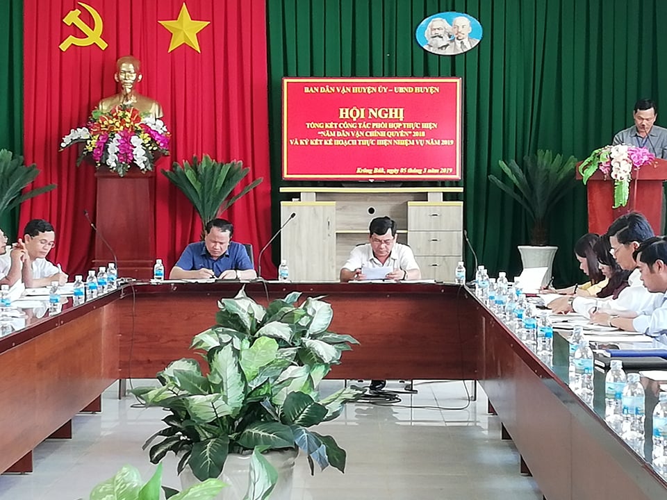 Hội nghị tổng kết công tác “Năm dân vận chính quyền” 2018 và ký kết kế hoạch thực hiện năm 2019