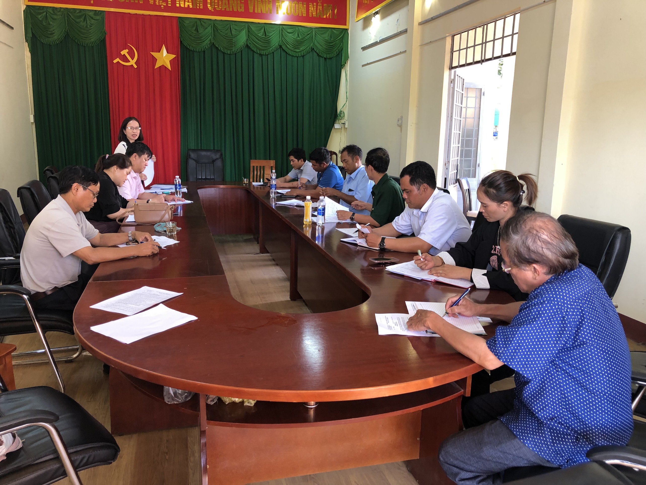 Ban đại diện Hội đồng quản trị Ngân hàng Chính sách xã hội huyện Krông Búk kiểm tra, giám sát tại xã Cư Pơng năm 2024