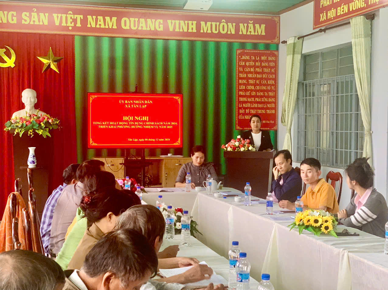 Tổng kết hoạt động tín dụng chính sách năm 2024 trên địa bàn xã Tân Lập